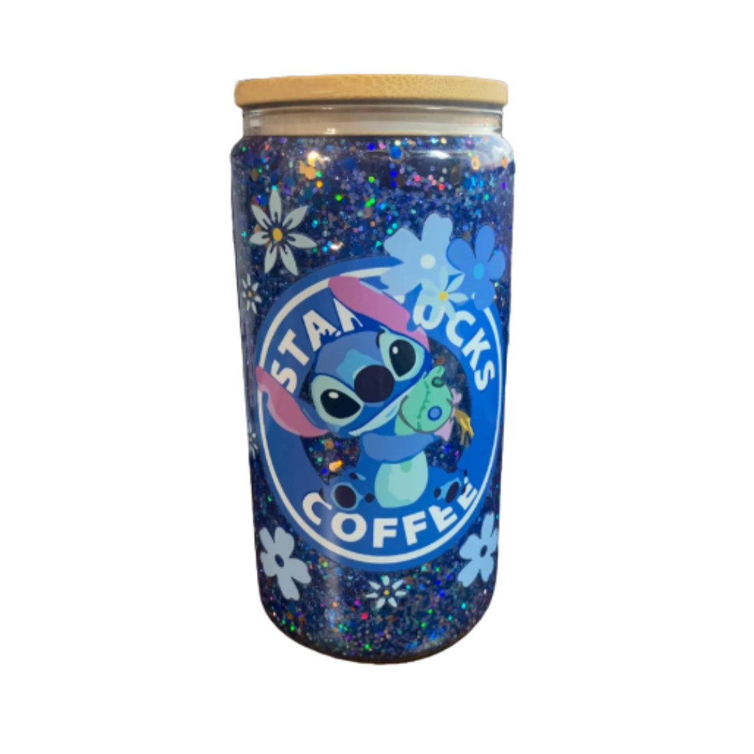 Lilo and Stitch Glitter Snow Globe Cup