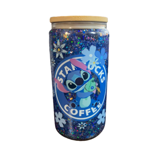 Lilo and Stitch Glitter Snow Globe Cup